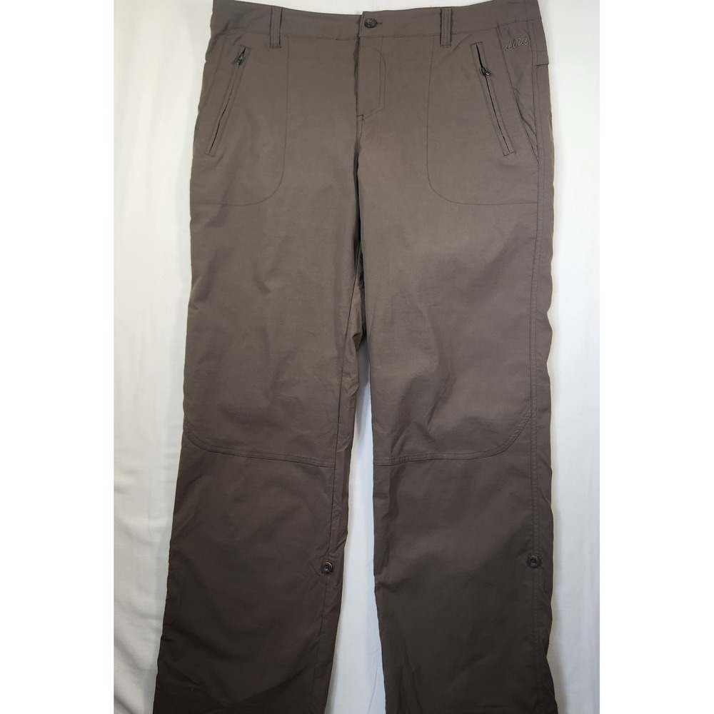 Avia Womens XL Brown Hiking Cargo‎ Pants Roll Up Convertible Lightweight